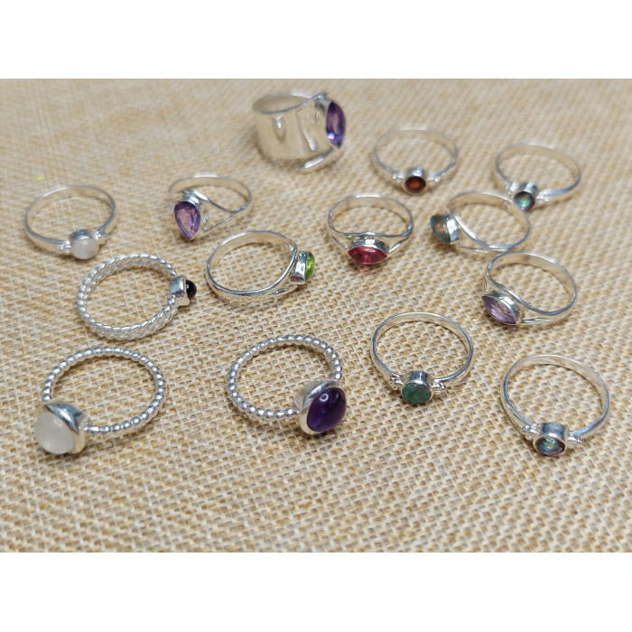 Strieborný prsteň Topás (52)