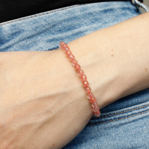 Náramok jahodový kremeň